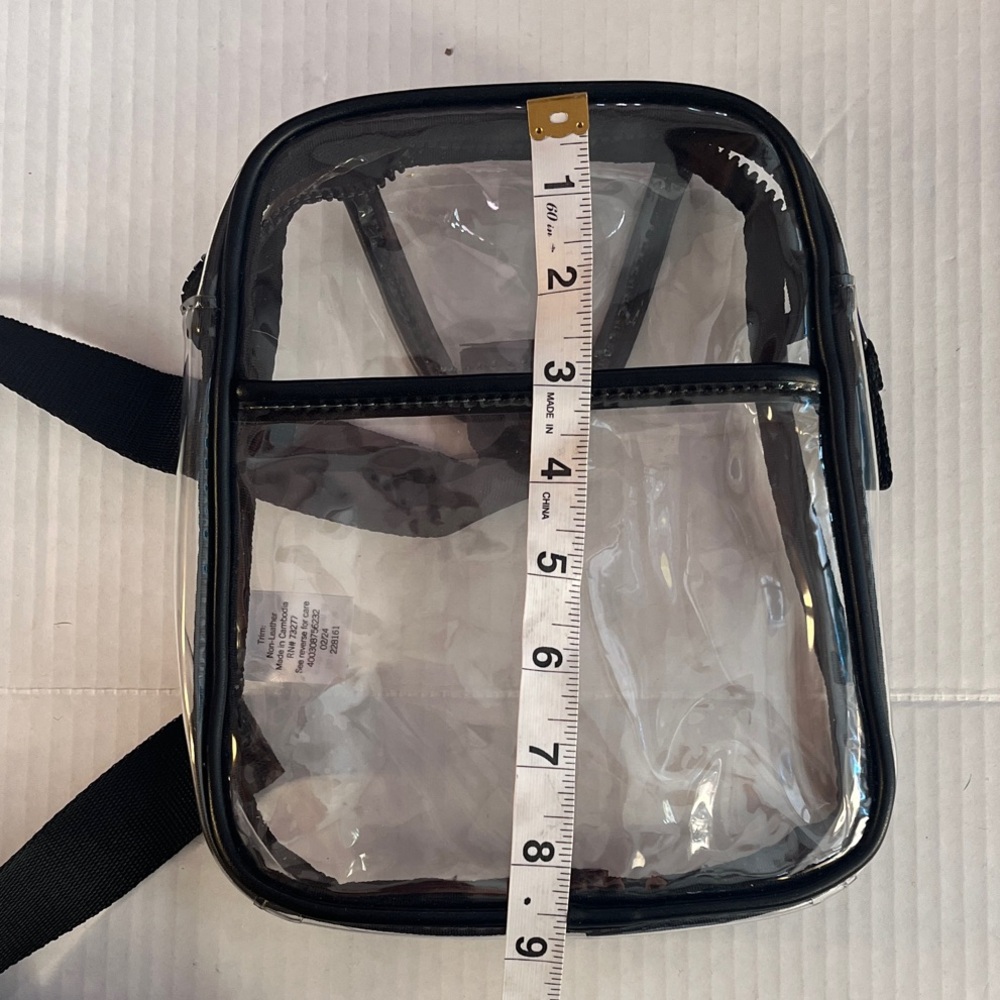 Chic Transparent Mini Bag with Black Trim - Picture 3 of 6